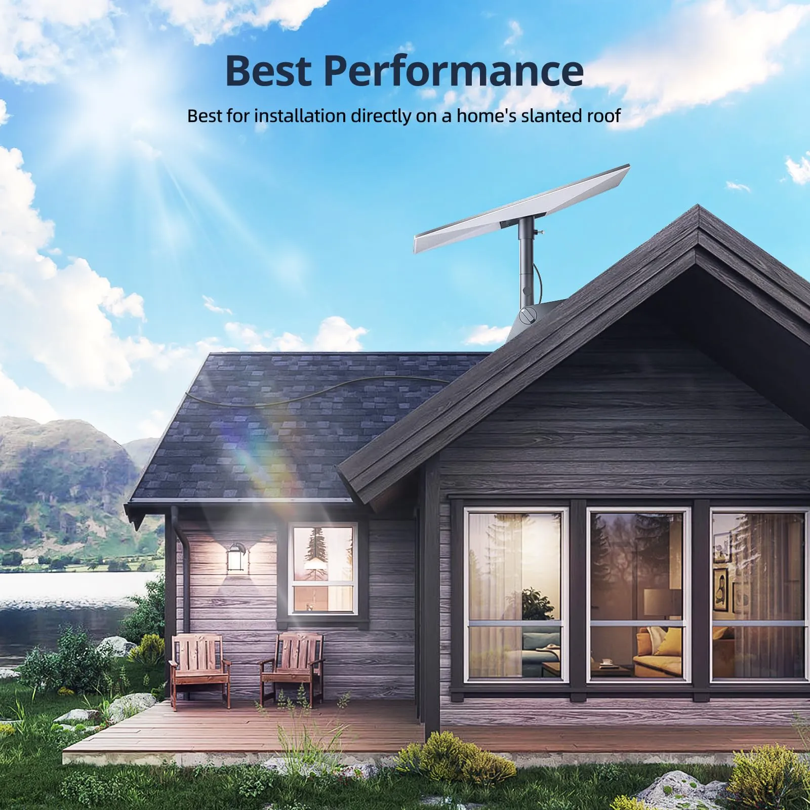 Starlink Gen 3 Mount, Starlink Pivot Mount with Pipe Adapter and Mast, Swiveling Mechanism Design, Standard Gen 3 Mount for Slanted, shingled Roofs, Easy to Install and Adjust.