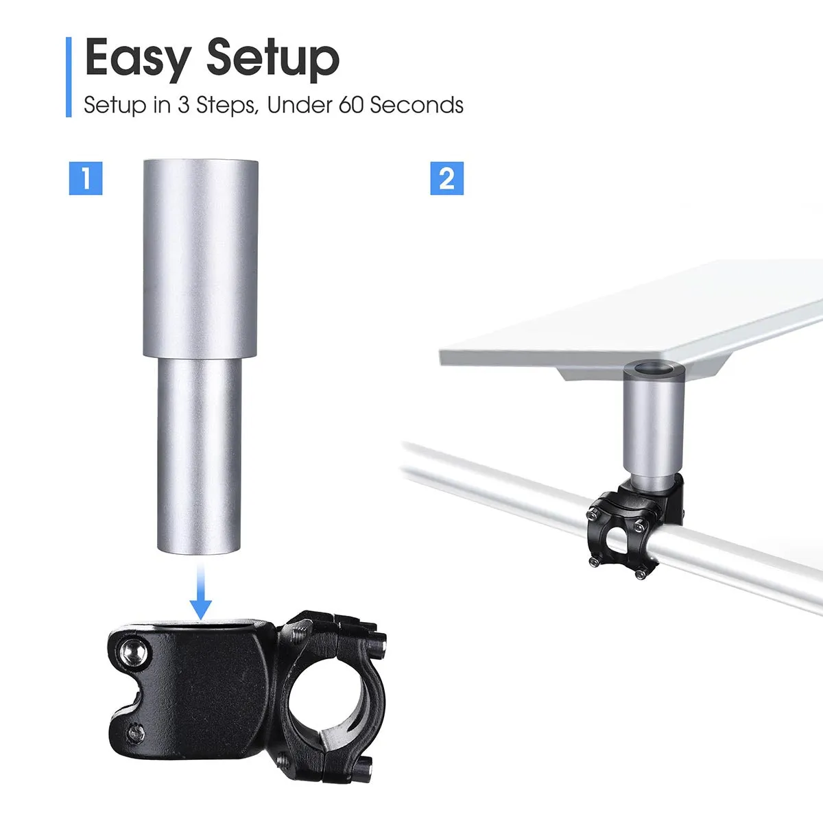For Starlink Mount for Mini Dish to Poles, RV Ladders, Railings, Racks