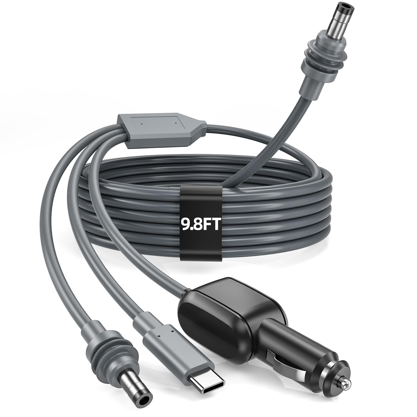 3 in 1 for Starlink Mini Cable 10FT/3M OR 16FT/5M, 18AWG Starlink Mini 100W High-Speed USB C/Car Charger/DC to DC Power Cable Starlink Mini Car Cigarette Lighter Replacement Waterproof Extension Cable Accessories - tejoy [sort:name]