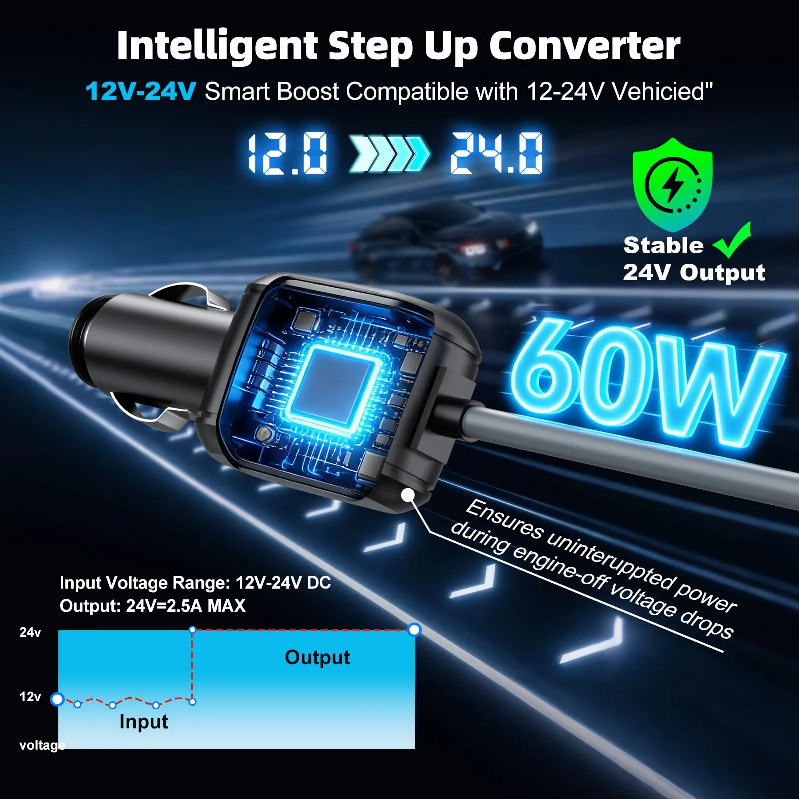 3 in 1 for Starlink Mini Cable 10FT/3M OR 16FT/5M, 18AWG Starlink Mini 100W High-Speed USB C/Car Charger/DC to DC Power Cable Starlink Mini Car Cigarette Lighter Replacement Waterproof Extension Cable Accessories