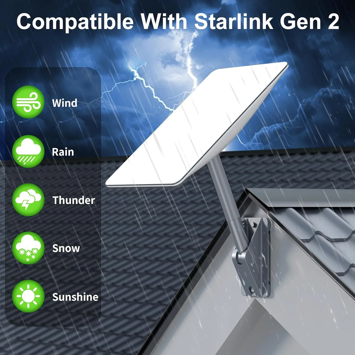 For Starlink Gen 2 Mount, Pivot Mount
