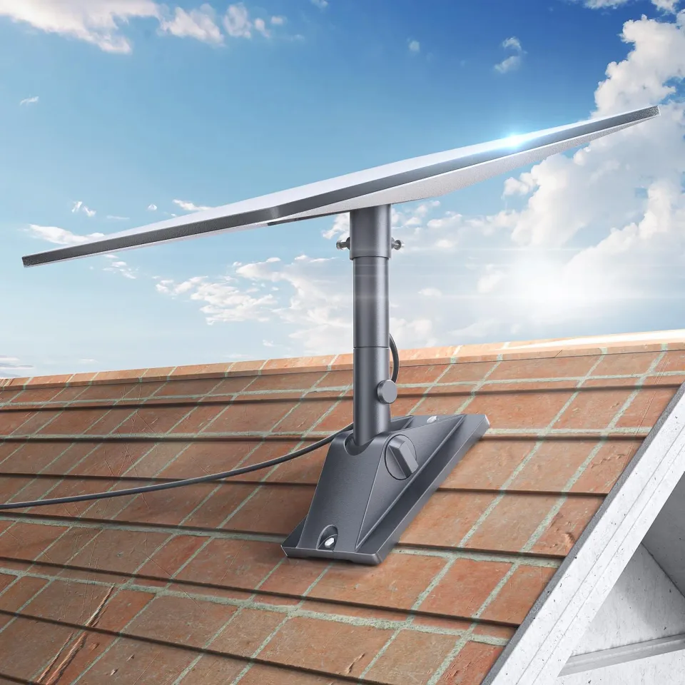 Starlink Gen 3 Mount, Starlink Pivot Mount with Pipe Adapter and Mast, Swiveling Mechanism Design, Standard Gen 3 Mount for Slanted, shingled Roofs, Easy to Install and Adjust. - Wanew Products