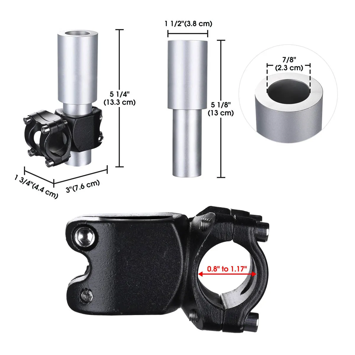 For Starlink Mount for Mini Dish to Poles, RV Ladders, Railings, Racks