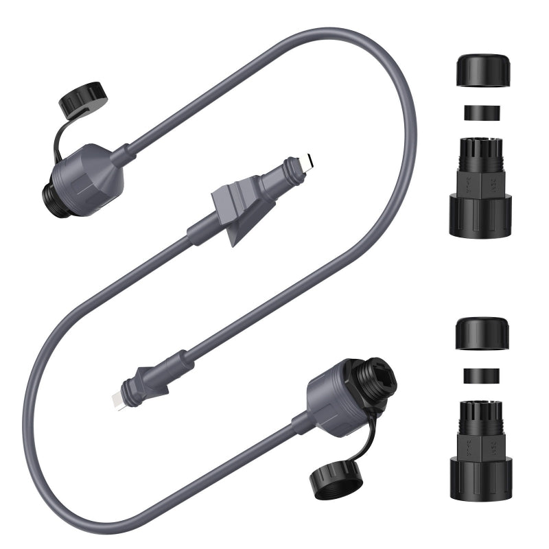 For Starlink Flat High Performance Extension to RJ45 Cable, Ethernet Adapter for Starlink Flat High Performance 22AWG, Waterproof SPX RJ45 Coupler with End Caps (2 Pack) - tejoy