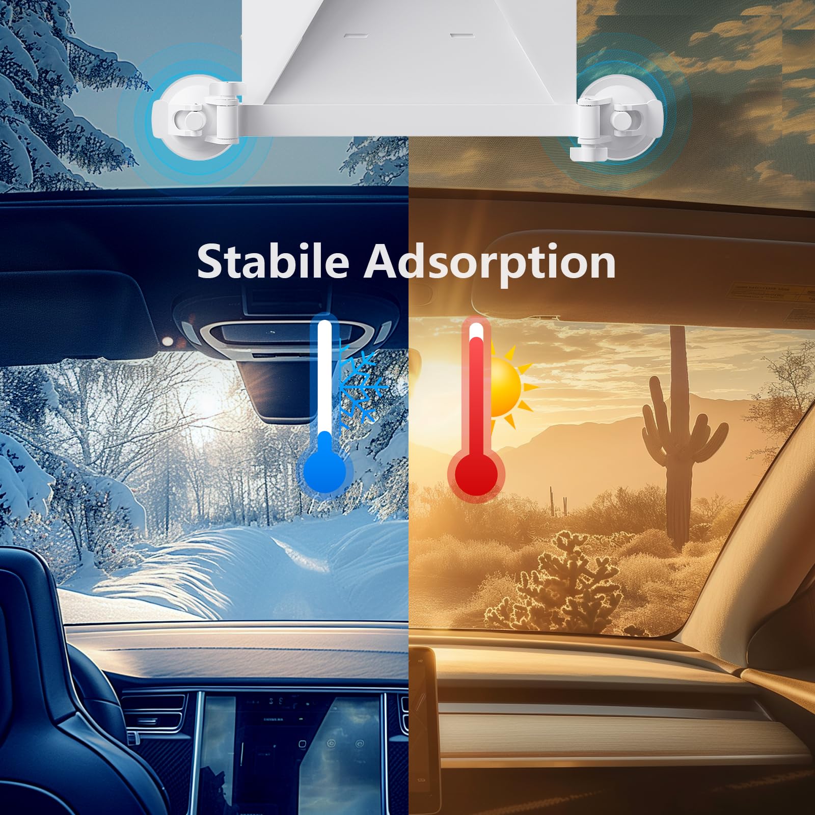 For Starlink Mini Mount, Car Roof Mount with 4 Strong Suction Cups, Adjustable and Durable Mounting Bracket for Starlink Mini - Ensure Stable Satellite Signal for RV, Roof, Wall, Boat, and Outdoor Use - tejoy