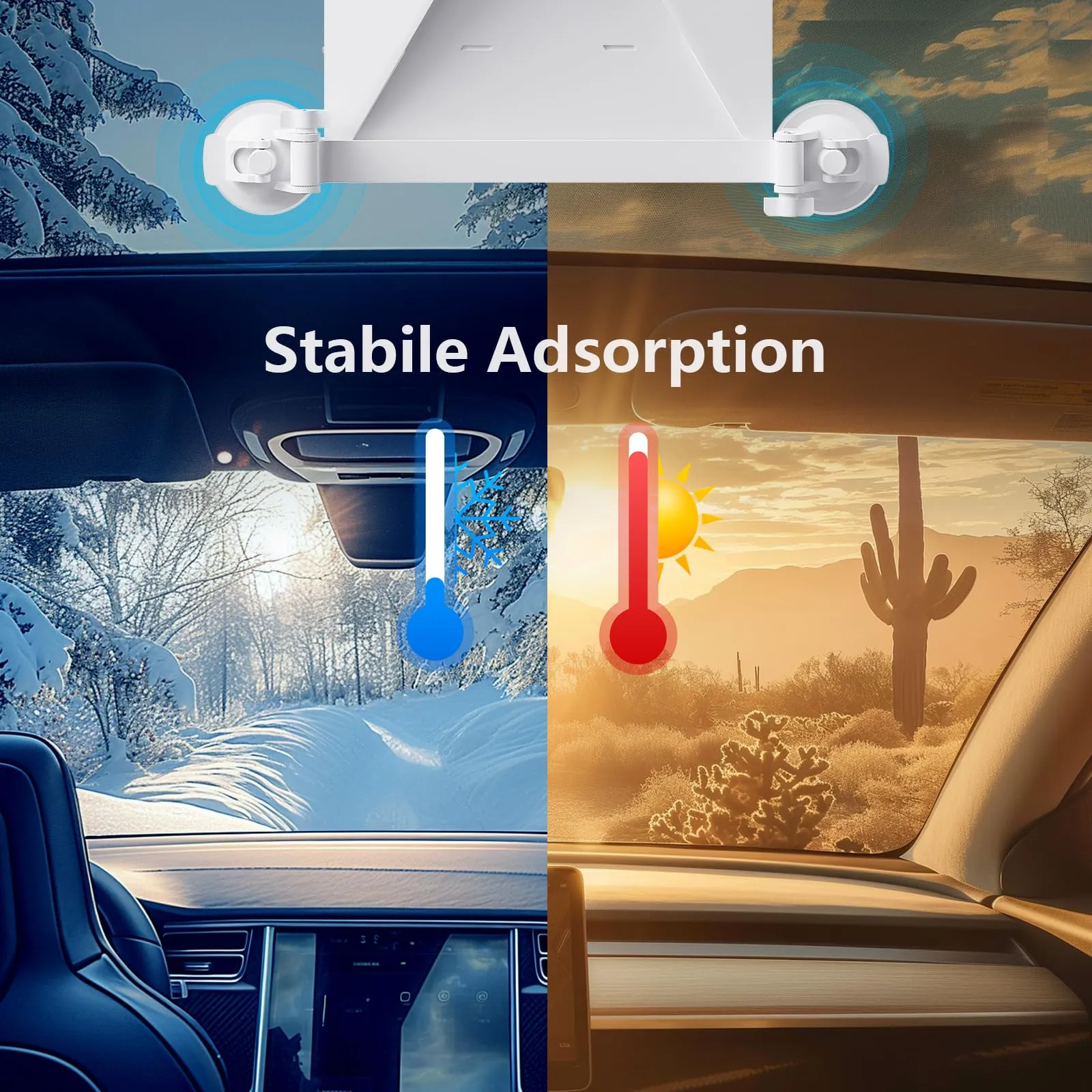 For Starlink Mini Mount, Car Roof Mount with 4 Strong Suction Cups, Adjustable and Durable Mounting Bracket for Starlink Mini - Ensure Stable Satellite Signal for RV, Roof, Wall, Boat, and Outdoor Use