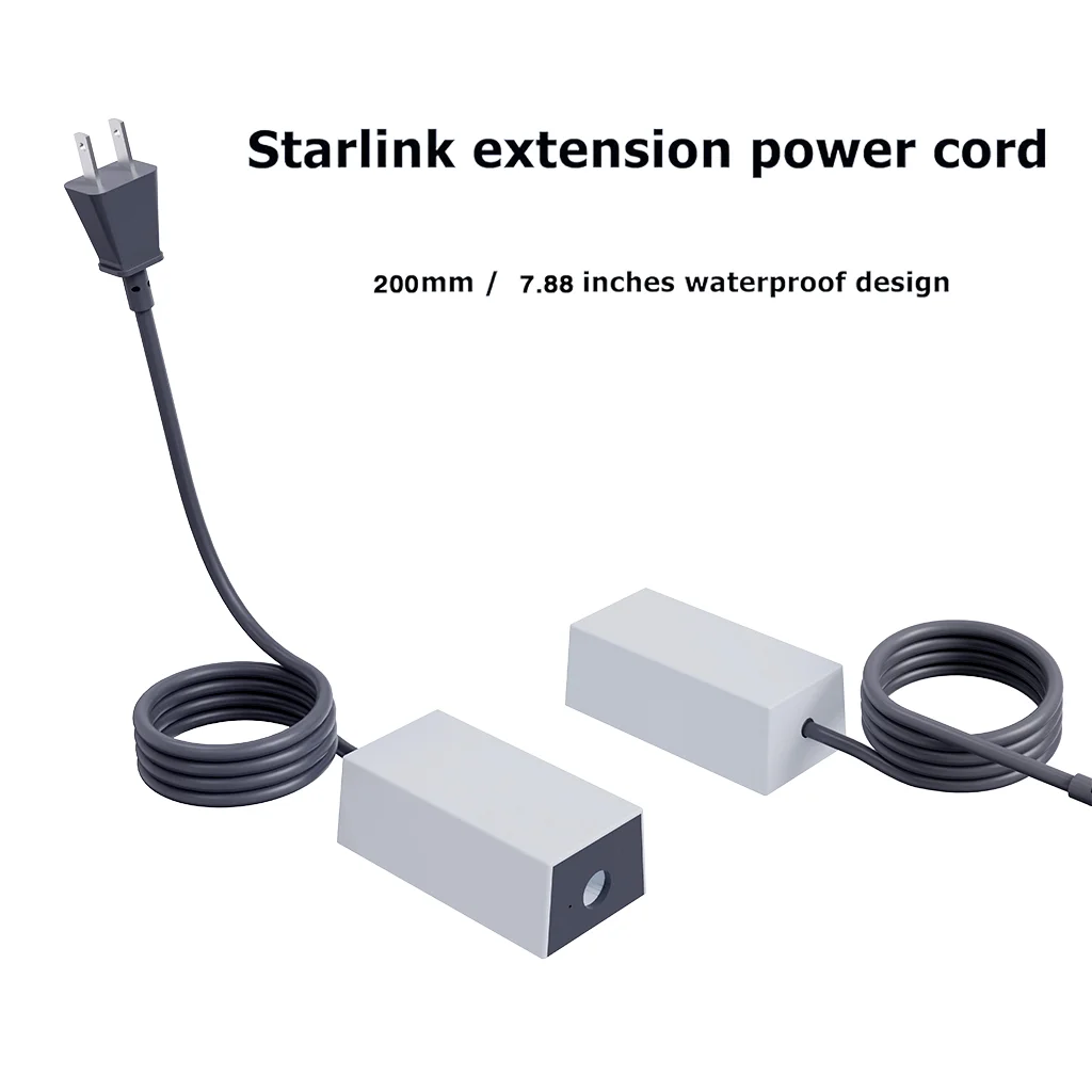 For Starlink Mini 60W Power Supply Kit - 30V/2A AC/DC Adapter with 12V Car Charger, Waterproof DC Cable for RV/Outdoor Use